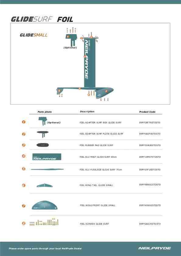 GLIDE SURF FOIL SMALL